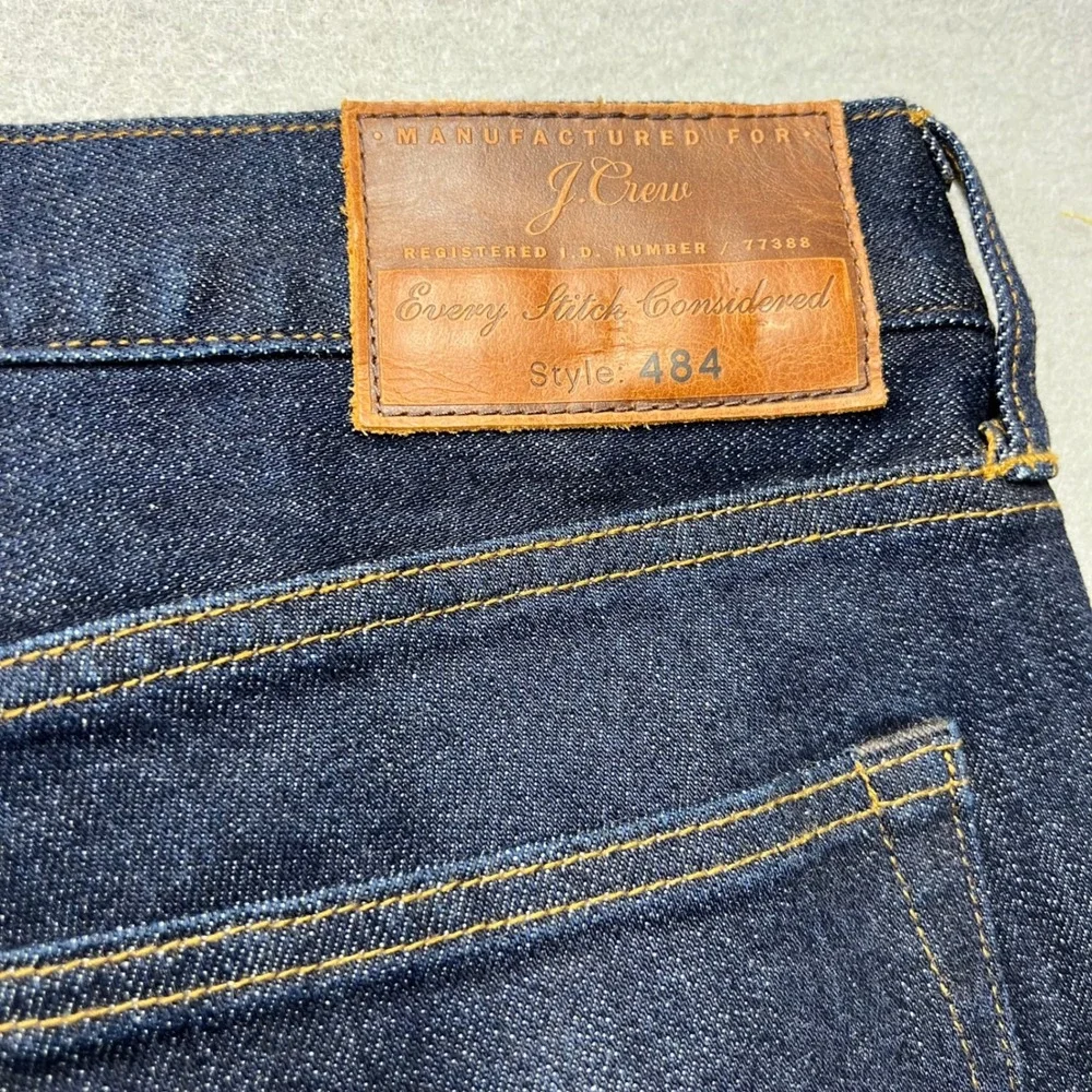 J.Crew‎ 484 Extra Slim Fit Jeans Mens 32x32 Dark Indigo Blue Denim 1260
